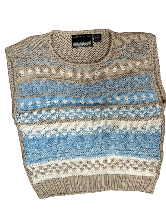 Bramble Lane Other - Vintage Hand-Knitted Womens’ Wool blend Crewneck Sleeveless Sweater Vest